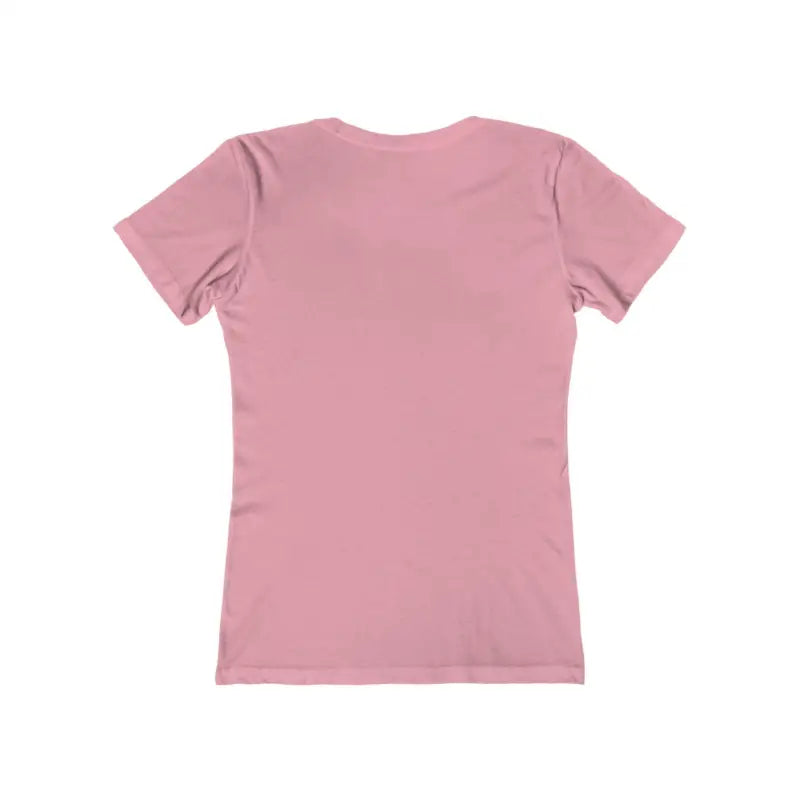 Pink v-neck t-shirt featuring watercolor heart design from Mama Love Women’s collection