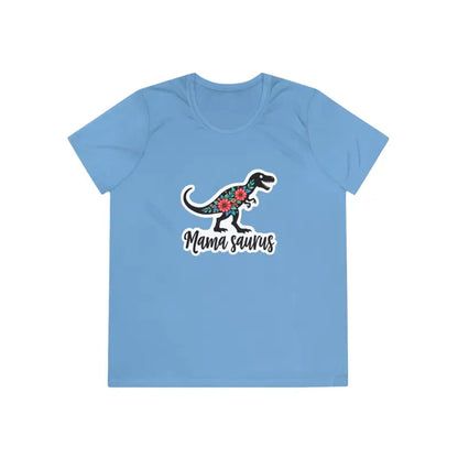 Light blue Mama Saurus Rex Style Quick Dry Dinosaur T Shirt for casual wear