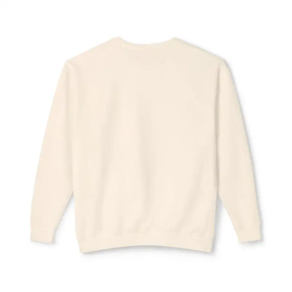 Cream-colored crewneck sweatshirt featuring Mama Saurus design for dinosaur-loving moms