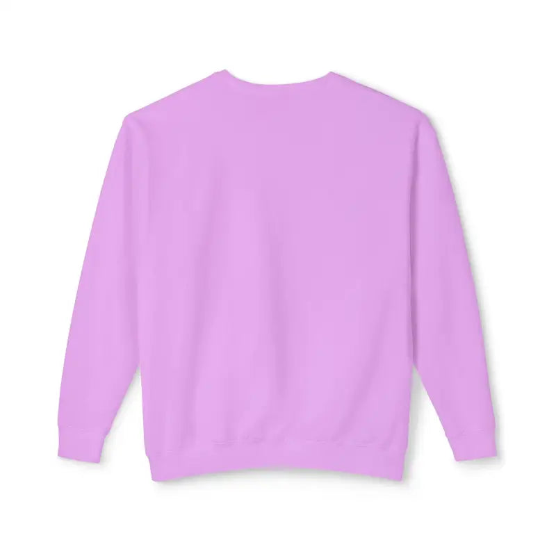 Lavender crewneck sweatshirt featuring Mama Saurus design for dinosaur-loving moms