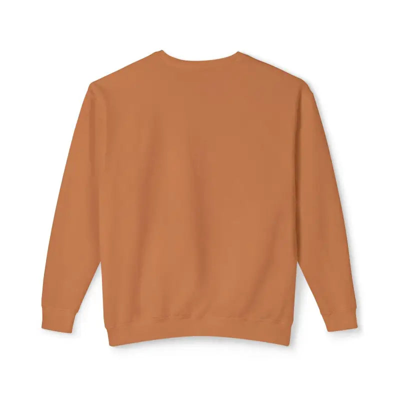 Plain orange Mama Saurus Sweatshirt designed for dinosaur-loving mothers