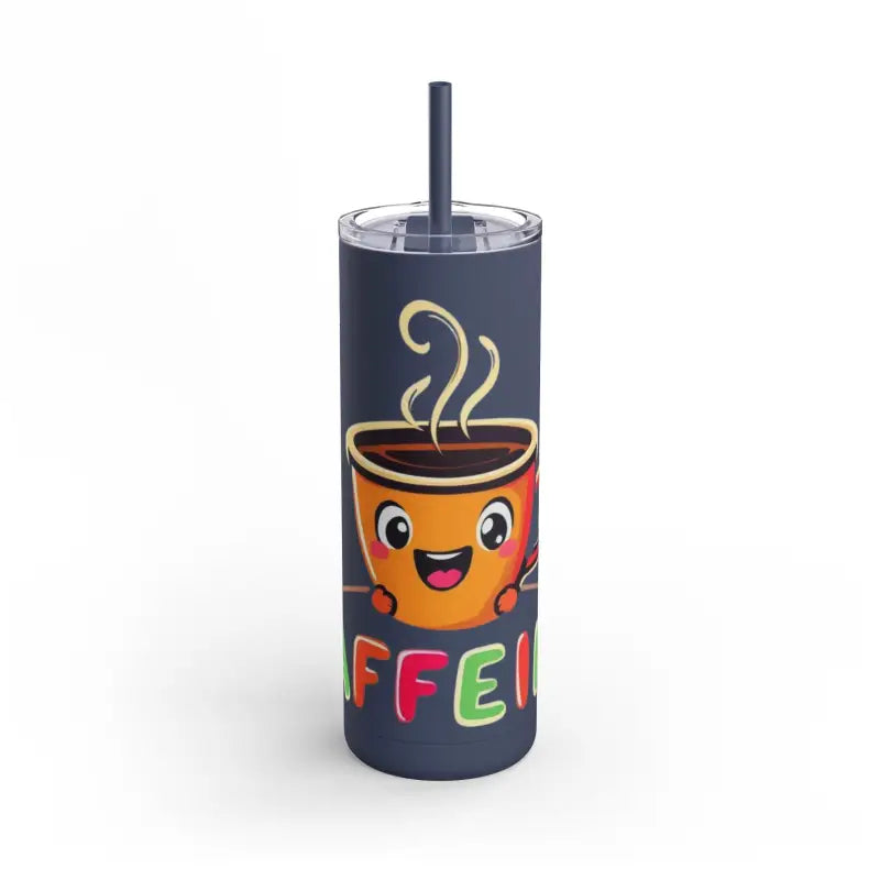 Matte 20oz Insulated Cartoon Coffee Tumbler with playful design and vibrant colors