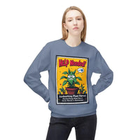 Mauve Blue Beige Sweatshirts Featuring Plant Graphics Help Wanted Funny Plant Parent Design - Ocean State Styles