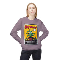 Mauve Blue Beige Sweatshirts Featuring Plant Graphics Help Wanted Funny Plant Parent Design - Ocean State Styles