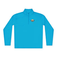 Aqua long-sleeved pullover from Men Simple Block Island Quarter Zip Pullover collection
