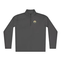 Gray long-sleeved pullover from Men Simple Block Island Quarter Zip Pullover collection