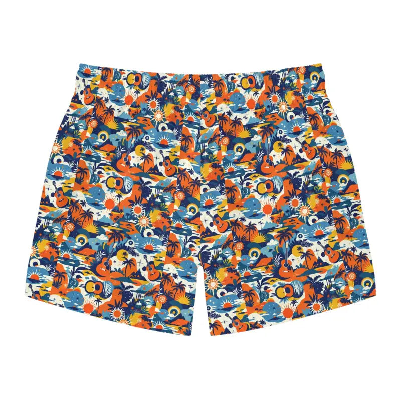 Men's Tropical Print Swim Trunks for Summer Activities - Ocean State Styles