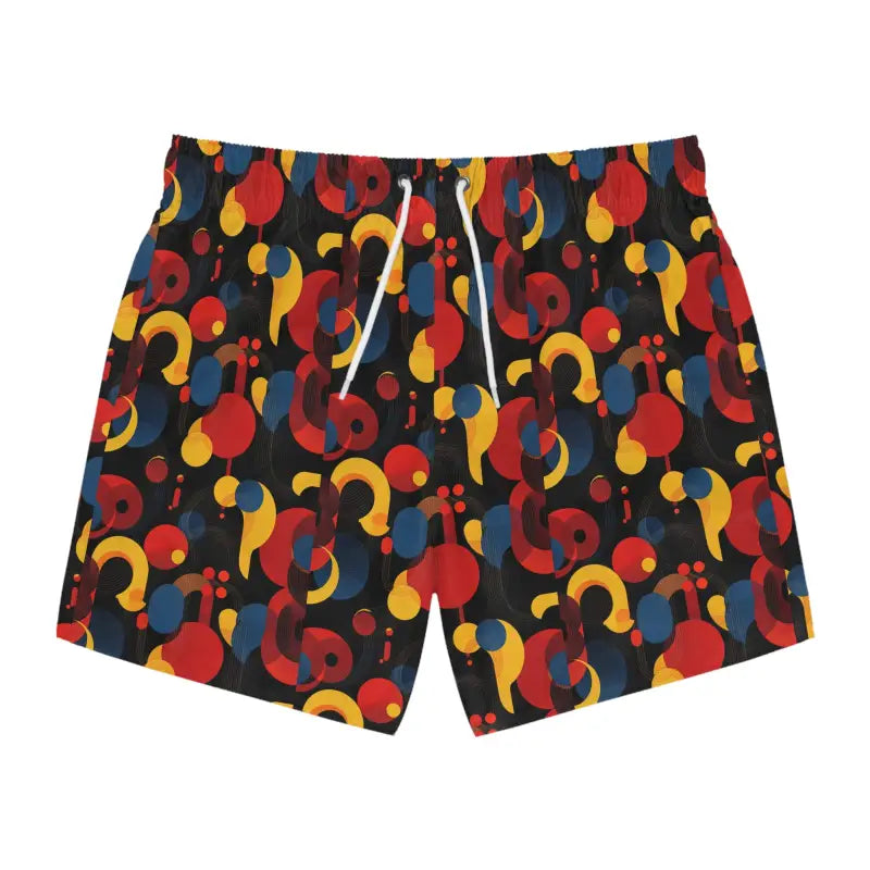 Mens Vibrant Retro Patterned Swim Trunks and Shorts - Ocean State Styles