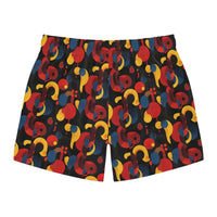 Mens Vibrant Retro Patterned Swim Trunks and Shorts - Ocean State Styles