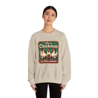 Merry Chickmas Crewneck Sweatshirt for Festive Fun Attire - Ocean State Styles