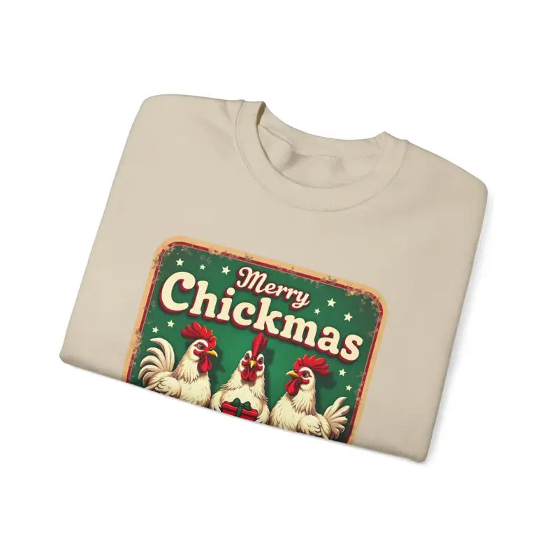 Merry Chickmas Crewneck Sweatshirt for Festive Fun Attire - Ocean State Styles