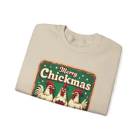 Merry Chickmas Crewneck Sweatshirt for Festive Fun Attire - Ocean State Styles