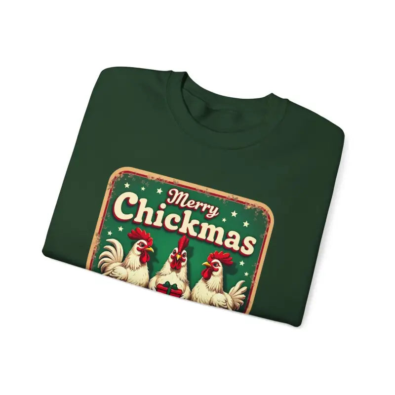 Merry Chickmas Crewneck Sweatshirt for Festive Fun Attire - Ocean State Styles