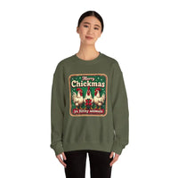 Merry Chickmas Crewneck Sweatshirt for Festive Fun Attire - Ocean State Styles