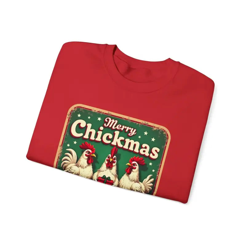 Merry Chickmas Crewneck Sweatshirt for Festive Fun Attire - Ocean State Styles