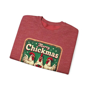 Merry Chickmas Crewneck Sweatshirt for Festive Fun Attire - Ocean State Styles
