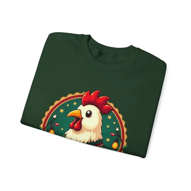 Merry Chickmas Crewneck Sweatshirt Festive Christmas Party Attire - Ocean State Styles