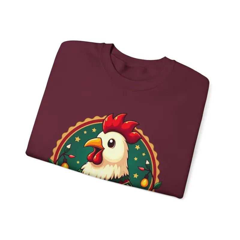 Merry Chickmas Crewneck Sweatshirt Festive Christmas Party Attire - Ocean State Styles
