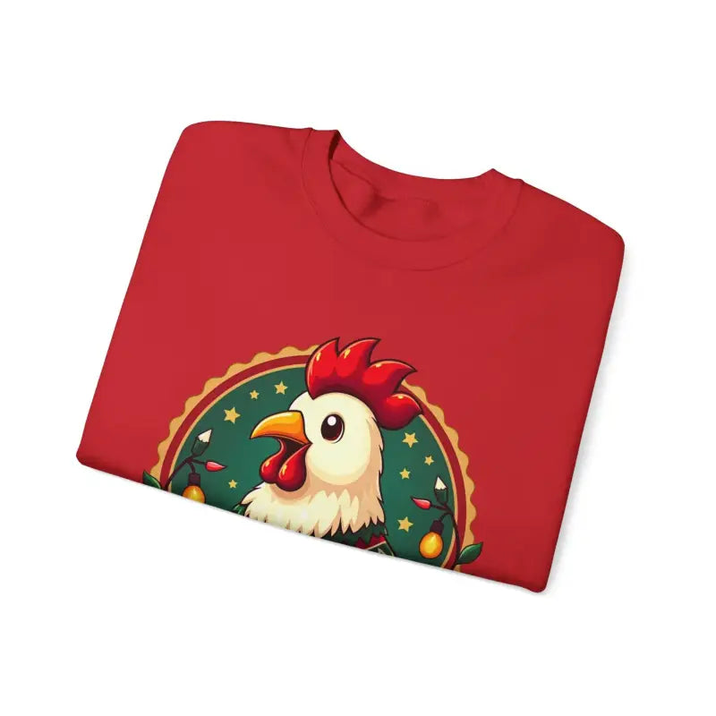 Merry Chickmas Crewneck Sweatshirt Festive Christmas Party Attire - Ocean State Styles