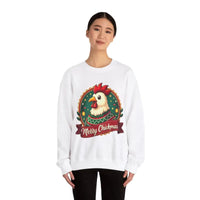 Merry Chickmas Crewneck Sweatshirt Festive Christmas Party Attire - Ocean State Styles