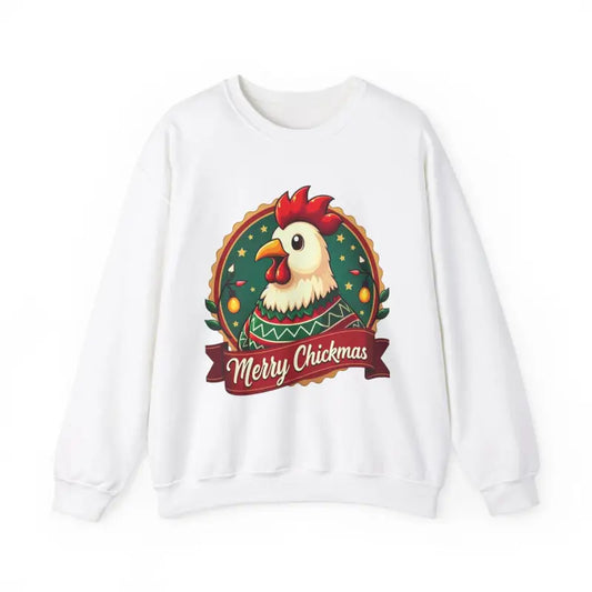 Merry Chickmas Crewneck Sweatshirt Festive Christmas Party Attire - Ocean State Styles