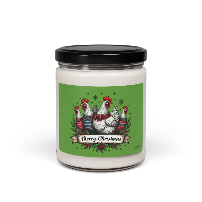 Merry Christmas Chicken 9oz Scented Soy Candle Delight - Ocean State Styles