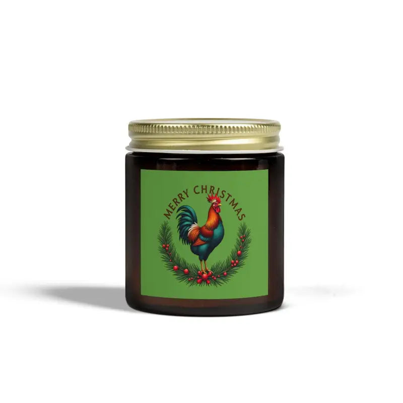 Merry Christmas Chicken Candle Coconut Apricot Wax Delight Eco Friendly Scented Candle - Ocean State Styles