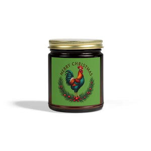 Merry Christmas Chicken Candle Coconut Apricot Wax Delight Eco Friendly Scented Candle - Ocean State Styles