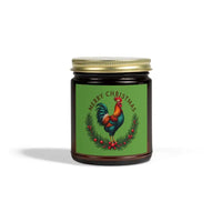 Merry Christmas Chicken Candle Coconut Apricot Wax Delight Eco Friendly Scented Candle - Ocean State Styles