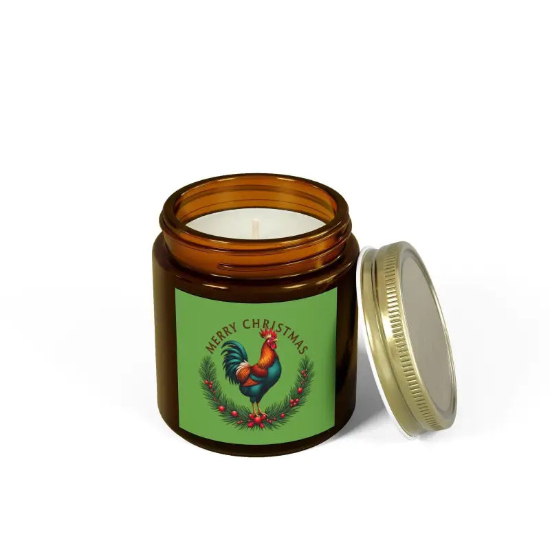 Merry Christmas Chicken Candle Coconut Apricot Wax Delight Eco Friendly Scented Candle - Ocean State Styles