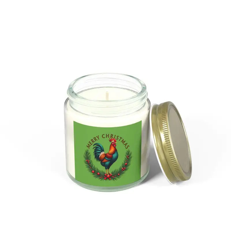 Merry Christmas Chicken Candle Coconut Apricot Wax Delight Eco Friendly Scented Candle - Ocean State Styles