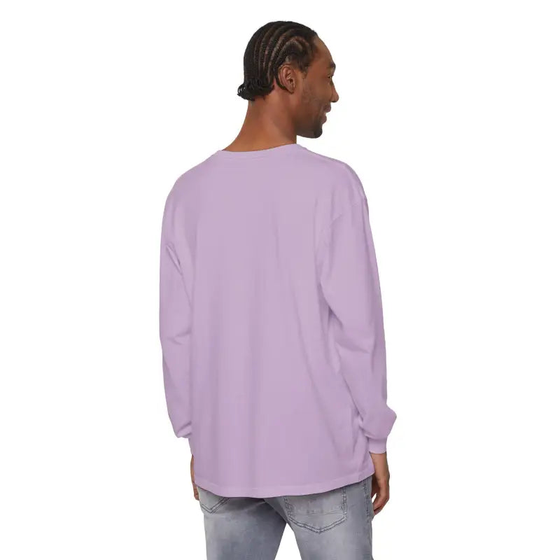 Lavender long-sleeved Minimalist Sail Away Shirt for stylish casual wear