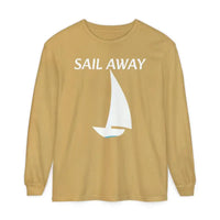 Minimalist Sail Away Long Sleeve Shirt for Effortless Style - Ocean State Styles