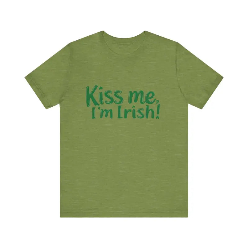 Mint Green Kiss Me Im Irish Unisex Tee For St Patricks Day - Ocean State Styles