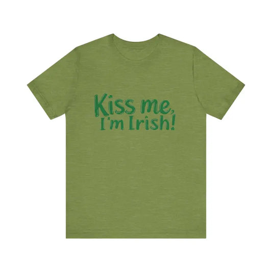 Mint Green Kiss Me Im Irish Unisex Tee For St Patricks Day - Ocean State Styles