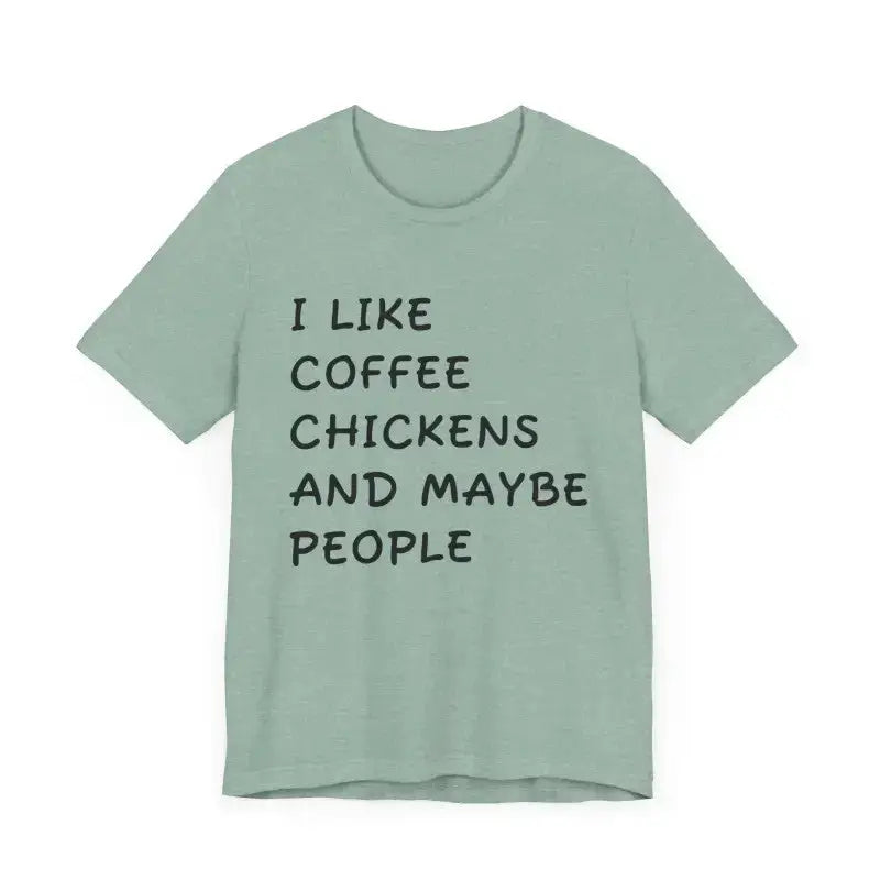 Mint green short sleeve relaxed fit T-shirt with black text design