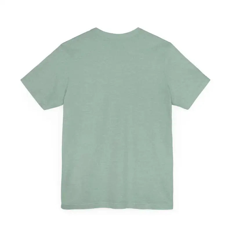 Mint green v-neck short sleeve relaxed fit t-shirt with black text design