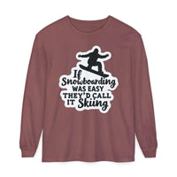Mint Green Snowboarding Graphic Long Sleeve Shirt for Adventurers - Ocean State Styles