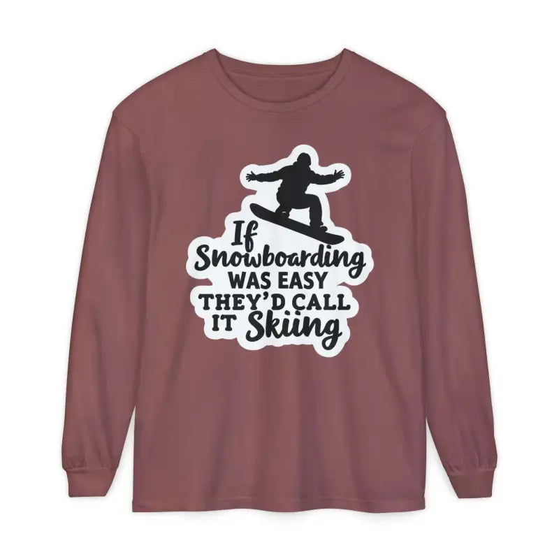 Mint Green Snowboarding Graphic Long Sleeve Shirt for Adventurers - Ocean State Styles