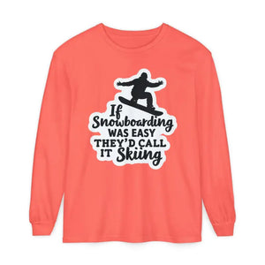 Mint Green Snowboarding Graphic Long Sleeve Shirt for Adventurers - Ocean State Styles