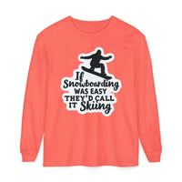 Mint Green Snowboarding Graphic Long Sleeve Shirt for Adventurers - Ocean State Styles
