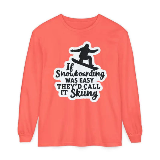 Mint Green Snowboarding Graphic Long Sleeve Shirt for Adventurers - Ocean State Styles