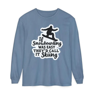 Mint Green Snowboarding Graphic Long Sleeve Shirt for Adventurers - Ocean State Styles
