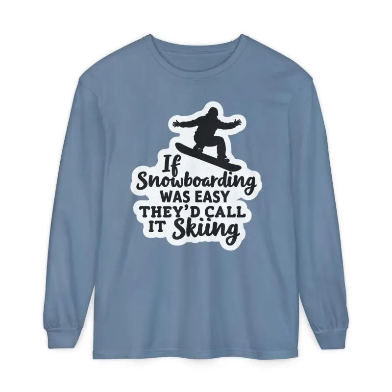 Mint Green Snowboarding Graphic Long Sleeve Shirt for Adventurers - Ocean State Styles