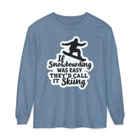 Mint Green Snowboarding Graphic Long Sleeve Shirt for Adventurers - Ocean State Styles