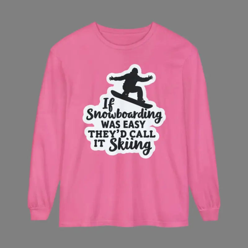 Mint Green Snowboarding Graphic Long Sleeve Shirt for Adventurers - Ocean State Styles