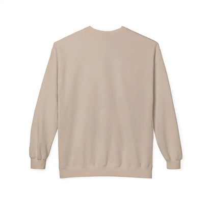 Beige long-sleeved sweatshirt showcased as Mistoe Chicken Fleece Crewneck Sweatshirt