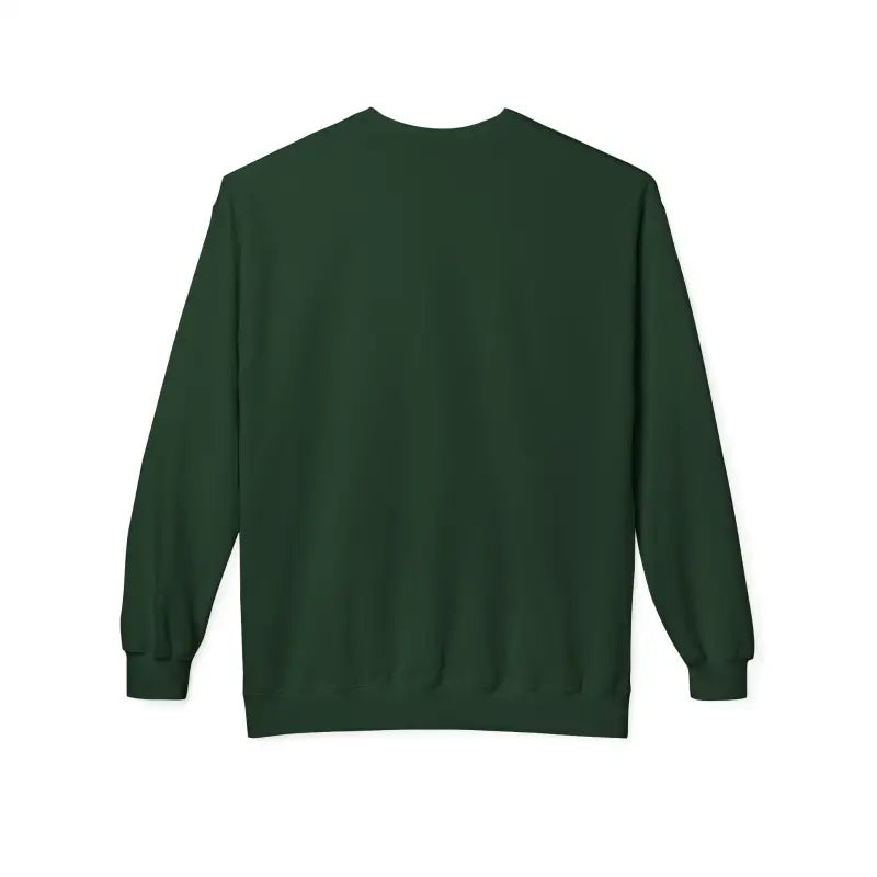 Dark green long-sleeved Mistoe Chicken Fleece Crewneck Sweatshirt for casual wear