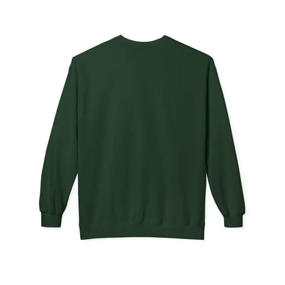 Dark green long-sleeved Mistoe Chicken Fleece Crewneck Sweatshirt for casual wear