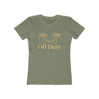Mom Off Duty Tee with Palm Tree and Hammock Graphic - Ocean State Styles